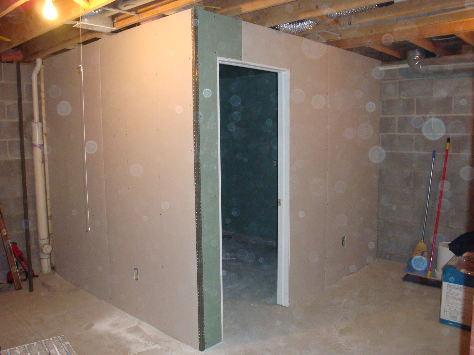 bathroom under construction