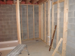 bathroom under construction