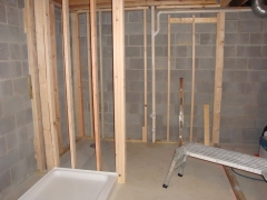 bathroom under construction