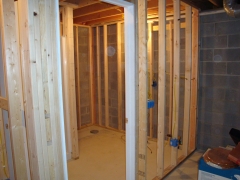 shower under construction