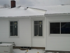 outside view of repainted garage