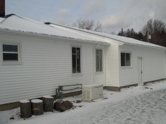 outside view of repainted garage