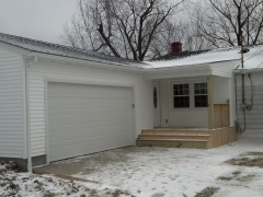 outside view of repainted garage