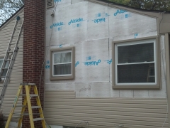 siding under repair